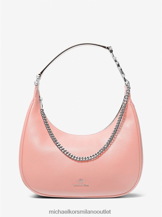 Michael Kors borsa a tracolla piper grande in pelle martellata donne rosa P06L0L1297 Accessori