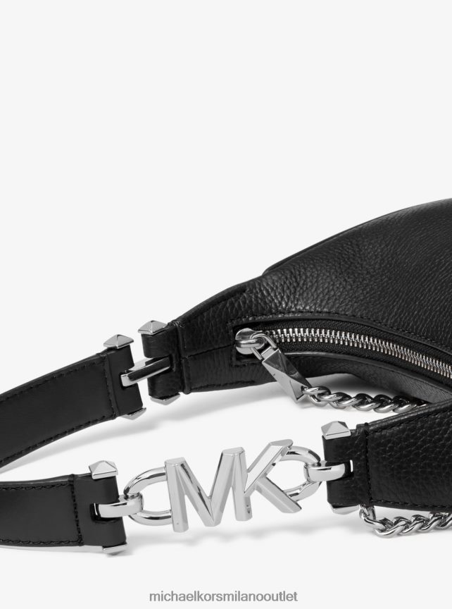 Michael Kors borsa a tracolla piper piccola in pelle martellata donne nero P06L0L1316 Accessori