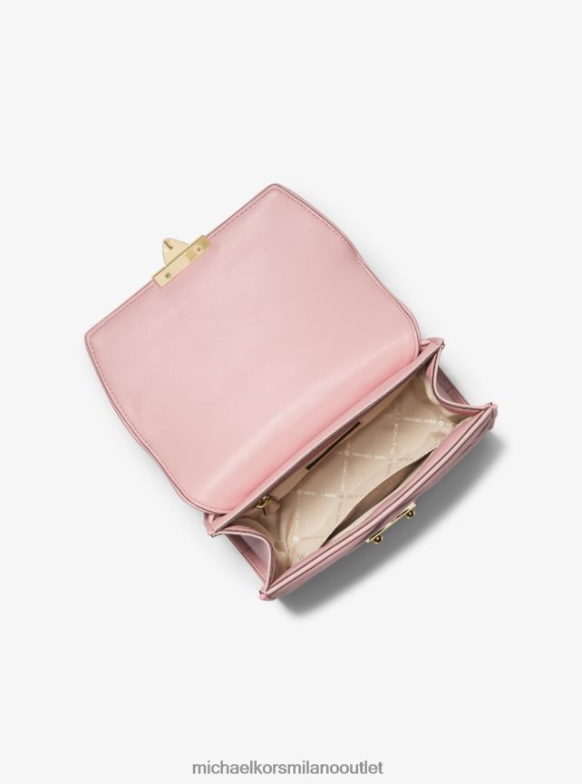 Michael Kors borsa a tracolla serena piccola in ecopelle trapuntata donne fard in polvere P06L0L779 Accessori