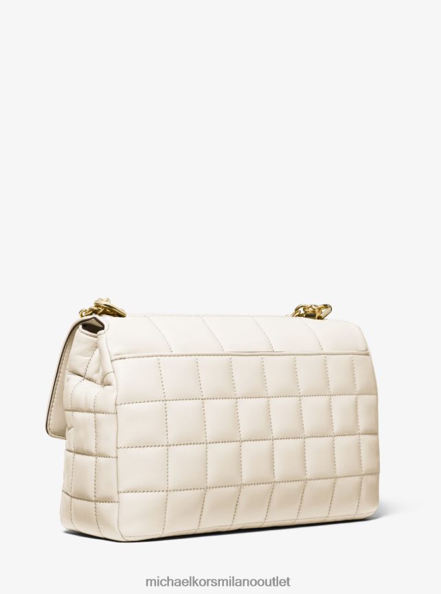 Michael Kors borsa a tracolla soho extra large in pelle trapuntata donne lt. panna P06L0L991 Accessori