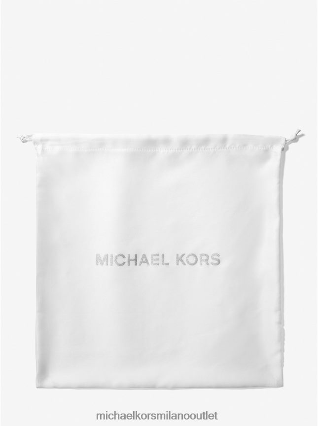 Michael Kors borsa antipolvere media in tessuto con logo donne bianco P06L0L1033 Accessori