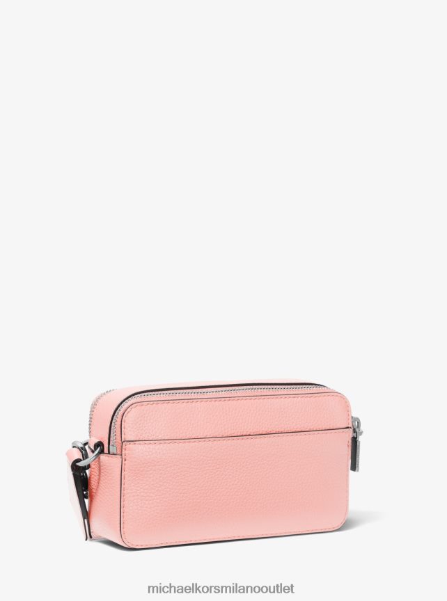 Michael Kors borsa fotografica jet set piccola in pelle martellata con doppia zip donne rosa P06L0L741 Accessori