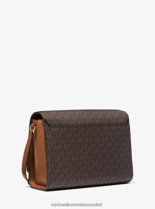 Michael Kors borsa messenger mimi media con logo donne marrone P06L0L947 Accessori