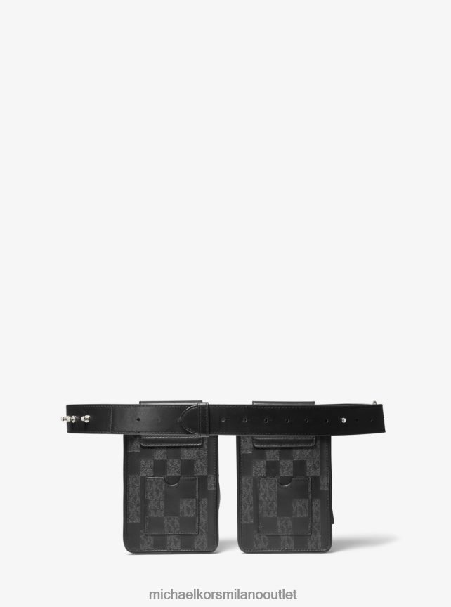 Michael Kors borsa multiuso in pelle e firma Ashya x Saga donne combinazione nera P06L0L937 Accessori