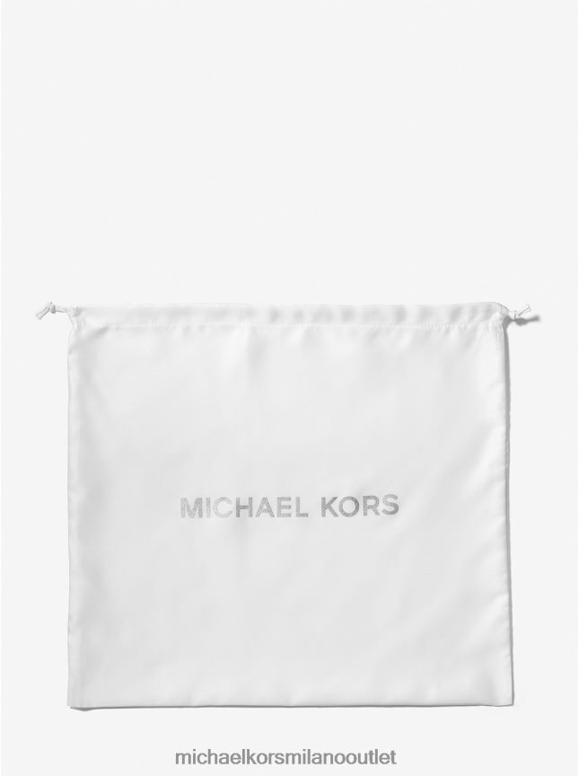 Michael Kors grande sacchetto per la polvere in tessuto con logo donne bianco P06L0L1036 Accessori