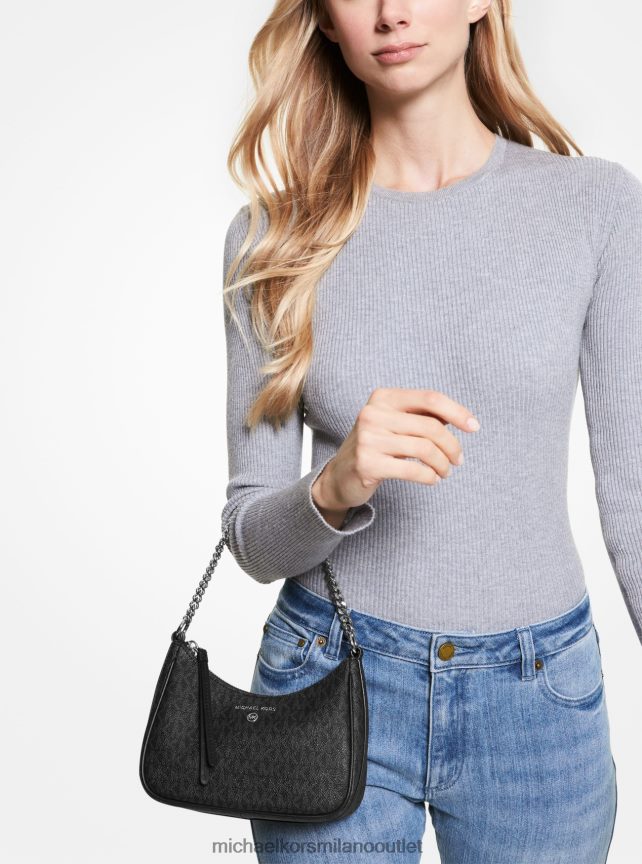 Michael Kors piccola pochette con logo con ciondolo jet set donne nero P06L0L1355 Accessori