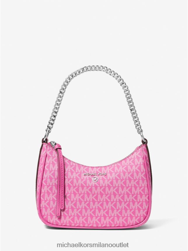 Michael Kors piccola pochette con logo con ciondolo jet set donne rosso ciliegia P06L0L1349 Accessori