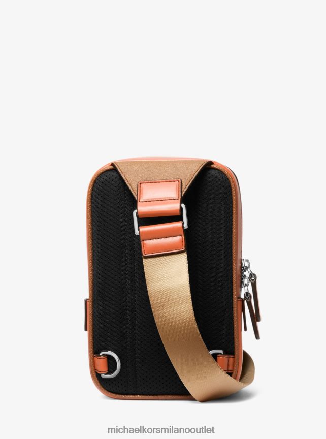 Michael Kors zaino a tracolla con logo Hudson donne albicocca P06L0L805 Accessori