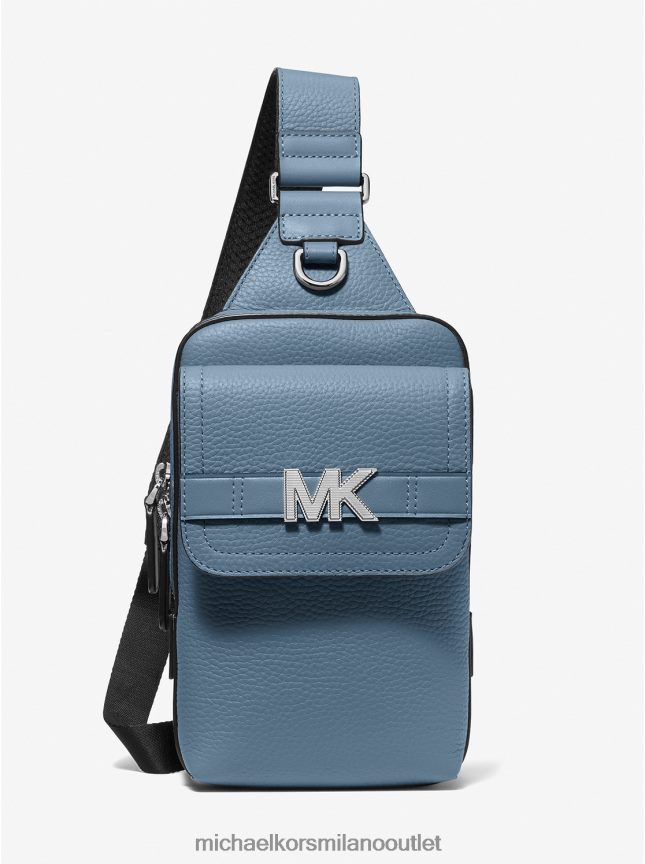 Michael Kors zaino a tracolla in pelle martellata Hudson donne denim P06L0L796 Accessori