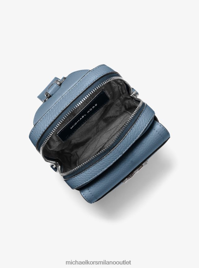 Michael Kors zaino a tracolla in pelle martellata Hudson donne denim P06L0L796 Accessori