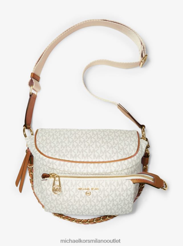 Michael Kors zaino a tracolla medio con logo slater donne vaniglia/ghianda P06L0L960 Accessori