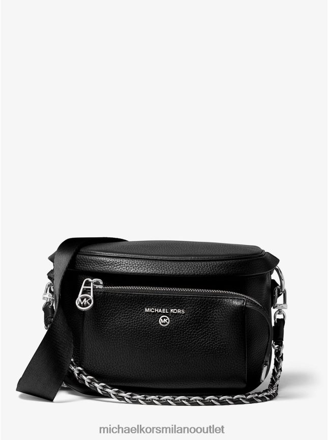 Michael Kors zaino a tracolla medio in pelle martellata slater donne nero P06L0L958 Accessori