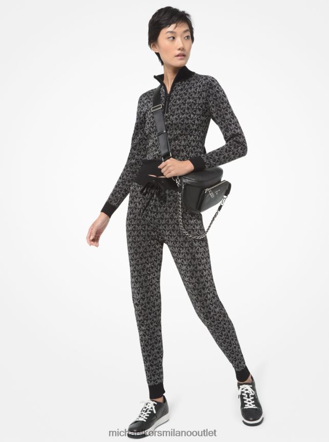 Michael Kors zaino a tracolla medio in pelle martellata slater donne nero P06L0L958 Accessori