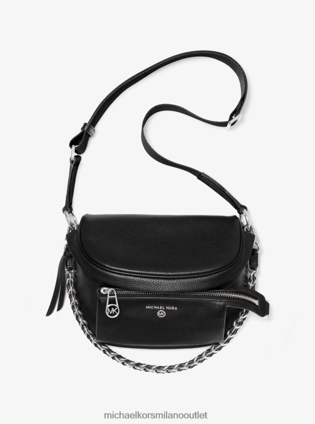 Michael Kors zaino a tracolla medio in pelle martellata slater donne nero P06L0L958 Accessori