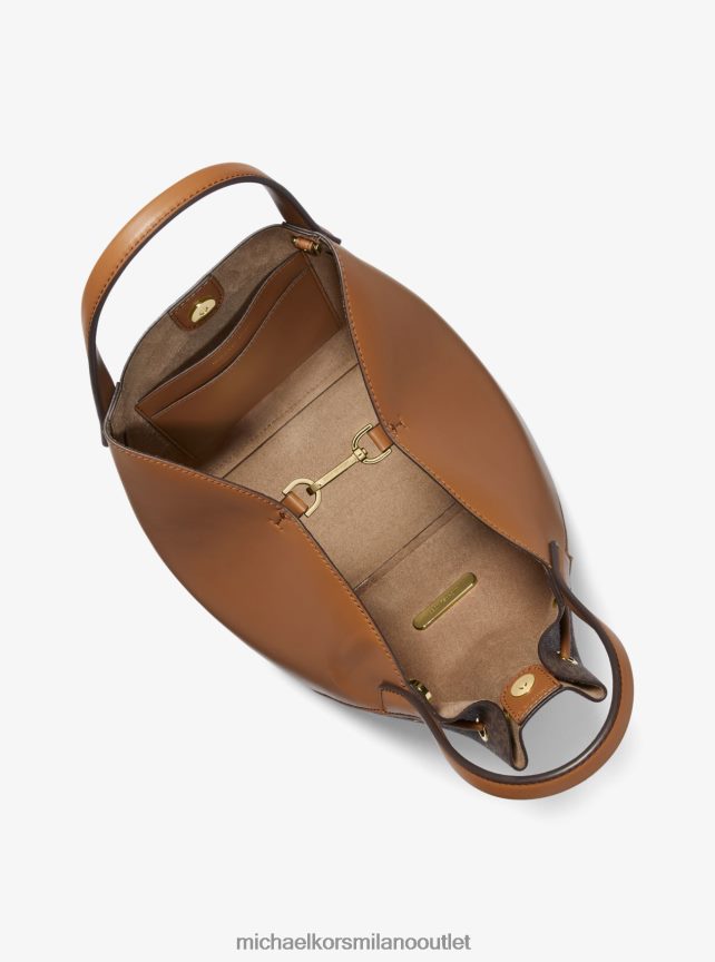 Michael Kors Borsa a secchiello grande Phoebe con logo bicolore donne marrone P06L0L1127 Accessori