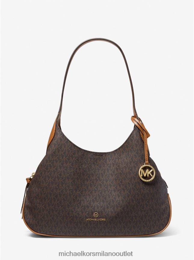 Michael Kors Borsa a tracolla Kelsey grande con logo donne brn/ghianda P06L0L1131 Accessori