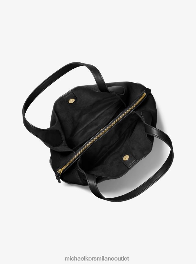 Michael Kors Borsa a tracolla Kelsey grande in pelle martellata donne nero P06L0L1137 Accessori