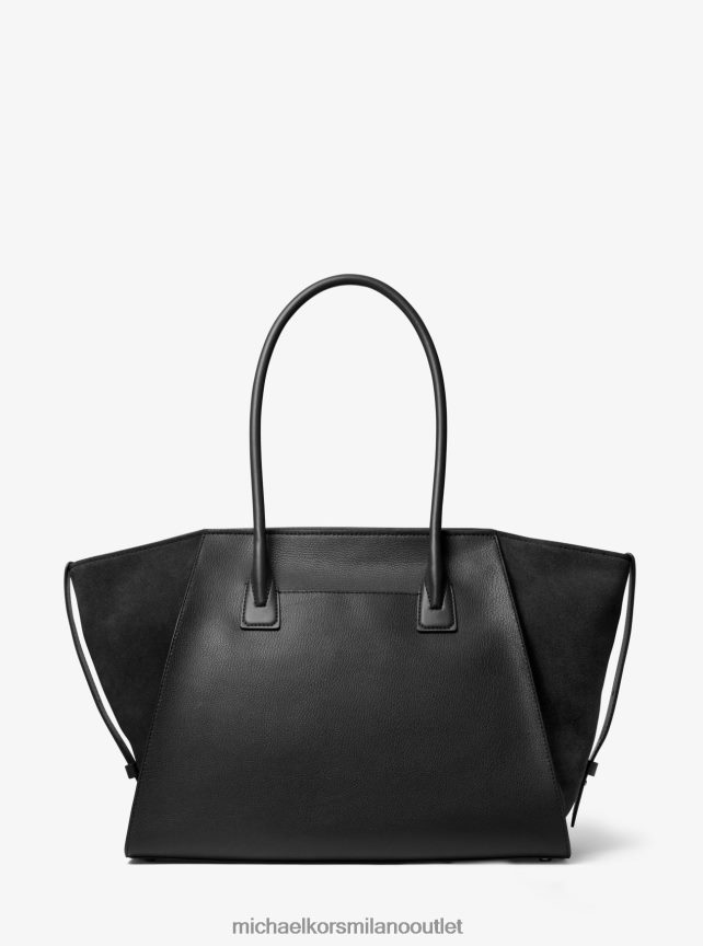 Michael Kors Borsa tote Avril extra large in pelle con cerniera superiore donne nero P06L0L1179 Accessori