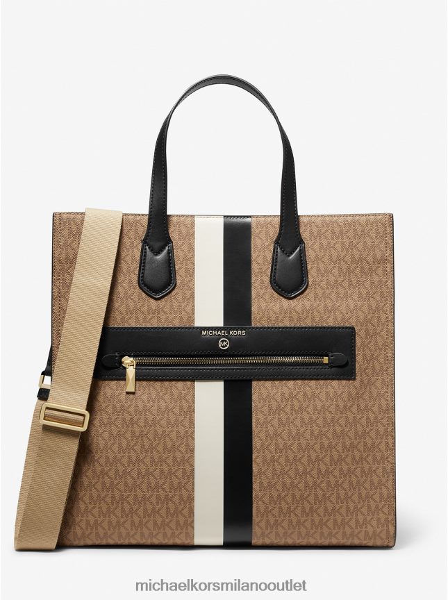 Michael Kors Borsa tote Kempner con righe grandi con logo donne buccia multi P06L0L1085 Accessori