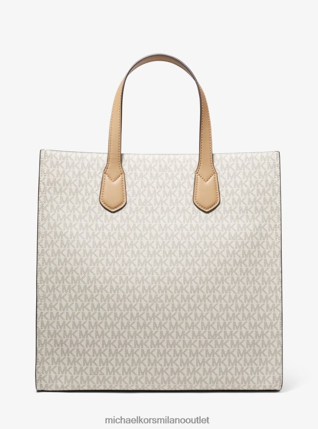 Michael Kors Borsa tote Kempner con righe grandi con logo donne combinazione di vaniglia P06L0L1090 Accessori