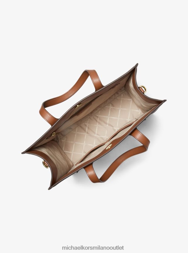 Michael Kors Borsa tote Kempner con righe grandi con logo donne marrone/bagagli P06L0L1086 Accessori