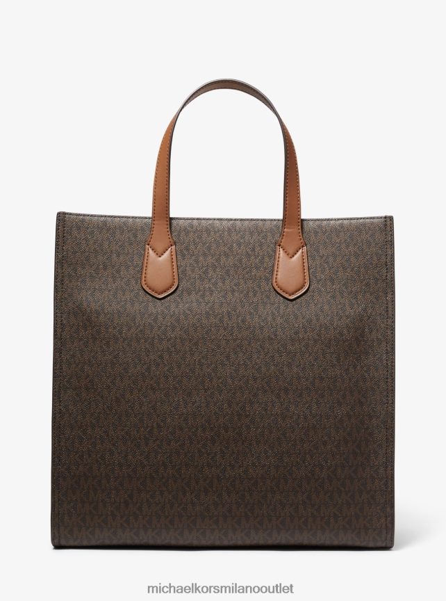 Michael Kors Borsa tote Kempner con righe grandi con logo donne marrone/bagagli P06L0L1086 Accessori