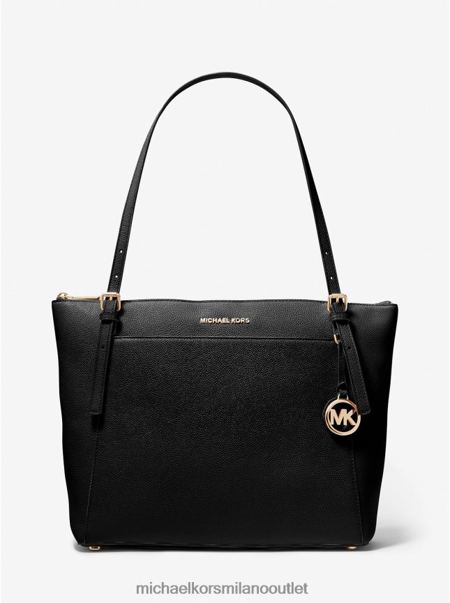 Michael Kors Borsa tote Voyager grande in pelle martellata donne nero P06L0L1142 Accessori