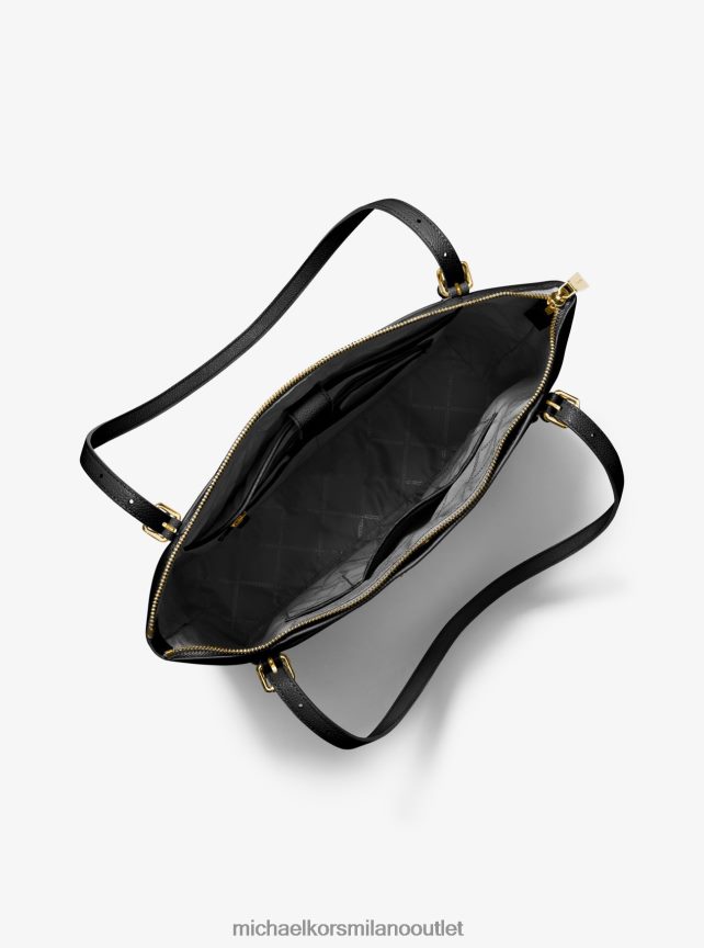 Michael Kors Borsa tote Voyager grande in pelle martellata donne nero P06L0L1142 Accessori