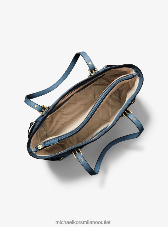 Michael Kors Borsa tote Voyager piccola in pelle Saffiano donne dk chambray P06L0L1059 Accessori