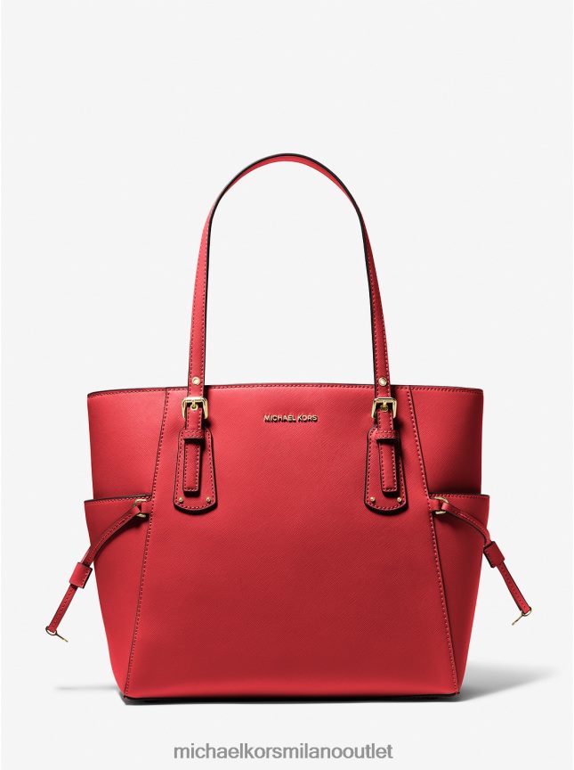 Michael Kors Borsa tote Voyager piccola in pelle Saffiano donne fiamma P06L0L1056 Accessori