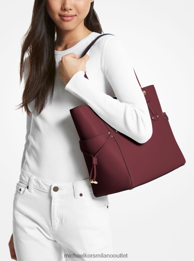 Michael Kors Borsa tote Voyager piccola in pelle Saffiano donne merlot P06L0L1058 Accessori