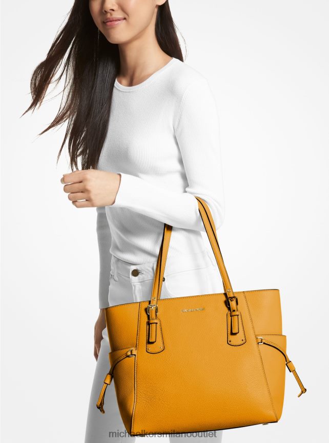 Michael Kors Borsa tote Voyager piccola in pelle martellata donne calendula P06L0L1060 Accessori
