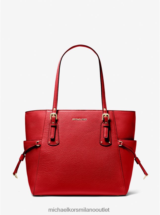 Michael Kors Borsa tote Voyager piccola in pelle martellata donne fiamma P06L0L1062 Accessori