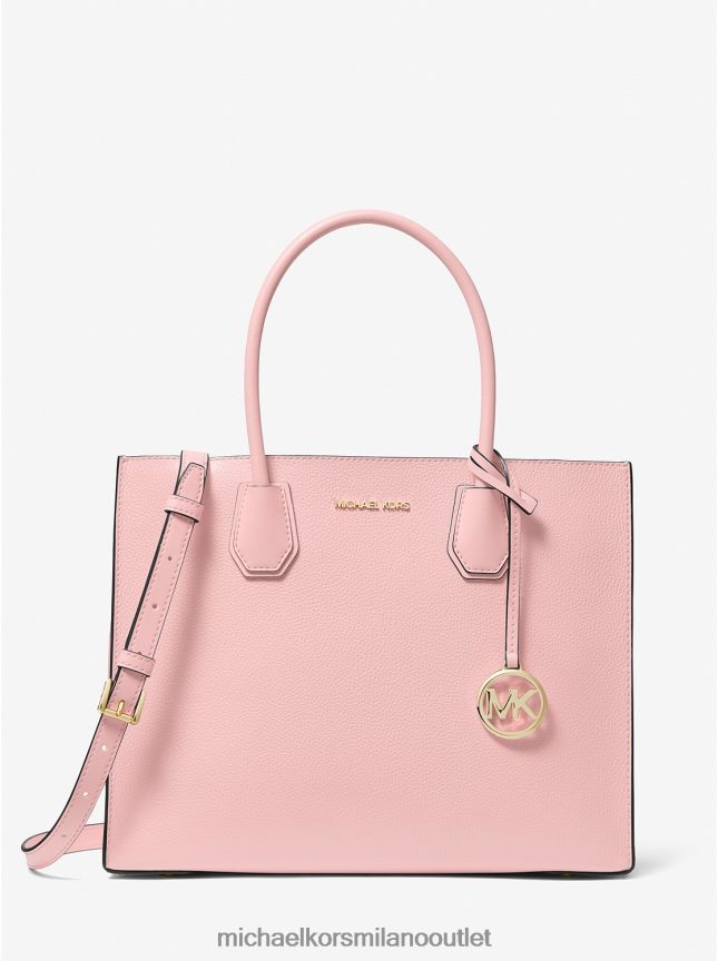 Michael Kors Borsa tote a fisarmonica Mercer grande in pelle martellata donne fard in polvere P06L0L1139 Accessori