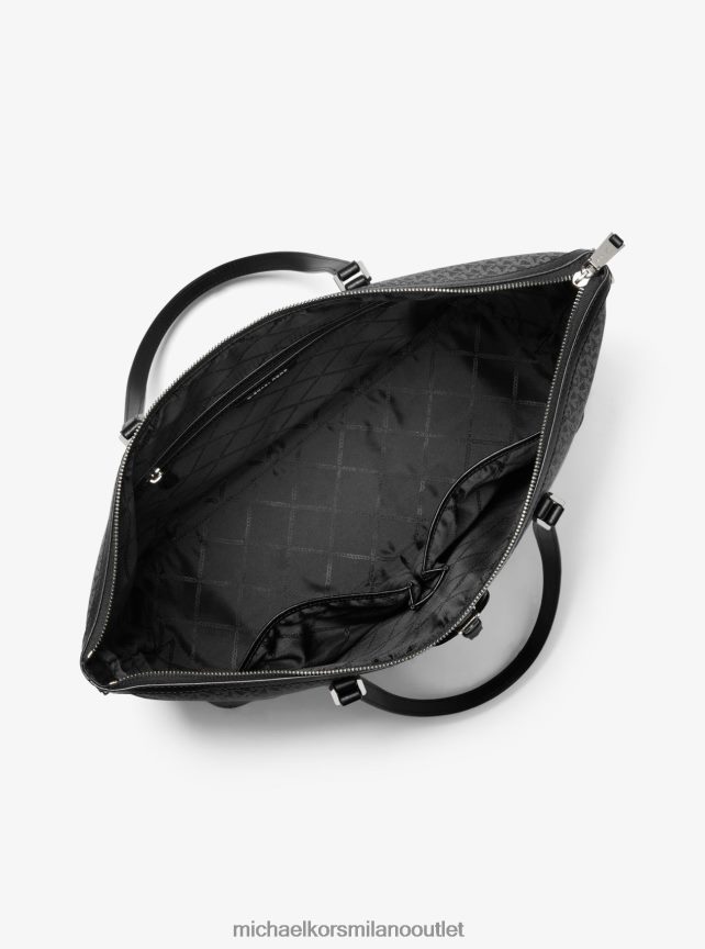 Michael Kors Borsa tote con logo grande Heritage donne nero bianco P06L0L1178 Accessori