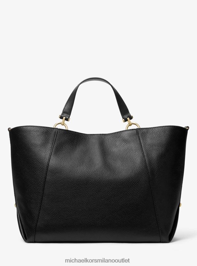 Michael Kors Borsa tote grande Brooklyn in pelle martellata donne nero P06L0L1191 Accessori