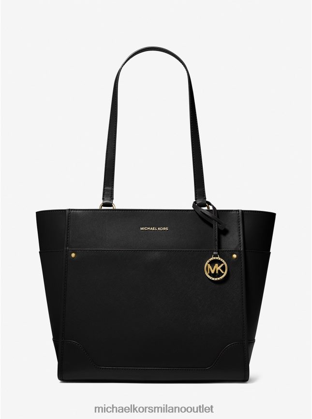 Michael Kors Borsa tote grande Harrison in pelle donne nero P06L0L1095 Accessori