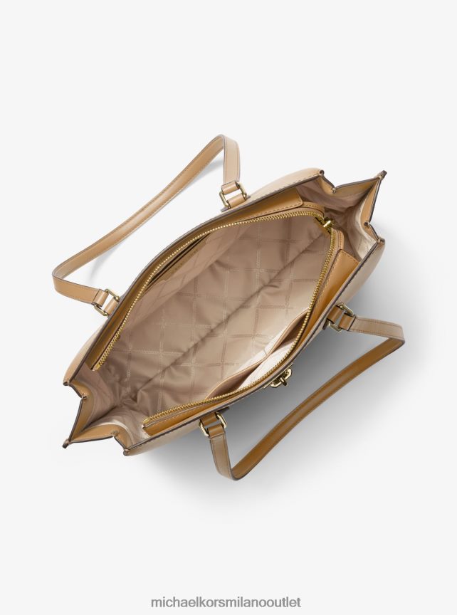 Michael Kors Borsa tote grande in pelle saffiano color rubino donne cammello P06L0L1158 Accessori