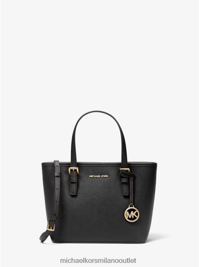 Michael Kors Borsa tote jet set da viaggio extra-small in pelle saffiano con cerniera superiore donne nero P06L0L1098 Accessori