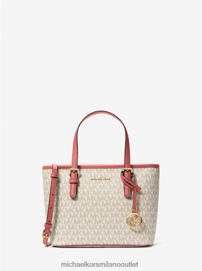 Michael Kors Borsa tote jet set travel extra piccola con logo e cerniera superiore donne rosa tea ml P06L0L1104 Accessori