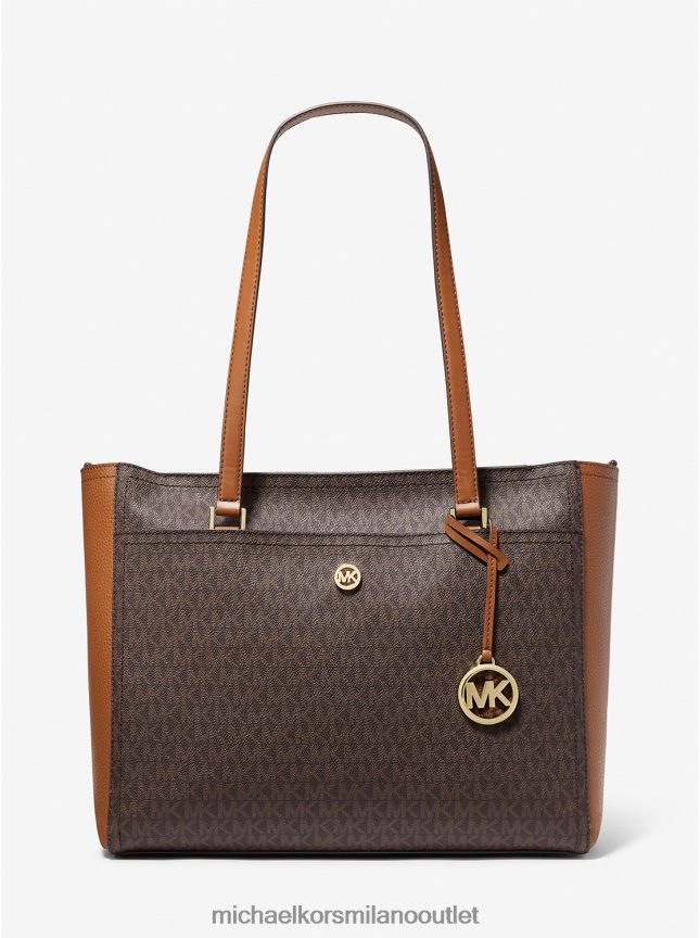 Michael Kors Borsa tote maisie grande 3 in 1 con logo donne marrone P06L0L1116 Accessori