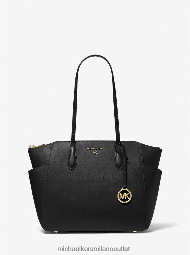 Michael Kors Borsa tote marilyn media in pelle saffiano donne nero P06L0L1053 Accessori
