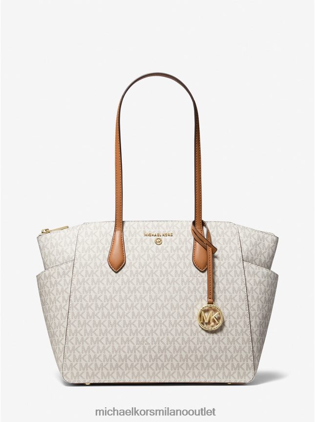 Michael Kors Borsa tote media con logo Marilyn donne vaniglia/ghianda P06L0L1043 Accessori