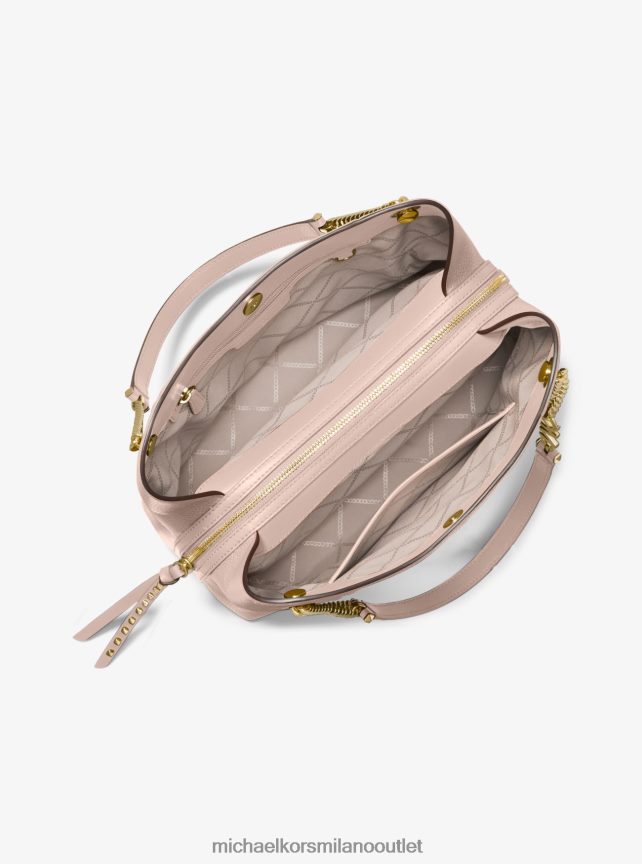 Michael Kors borsa a tracolla piper grande in pelle martellata donne rosa tenue P06L0L1071 Accessori