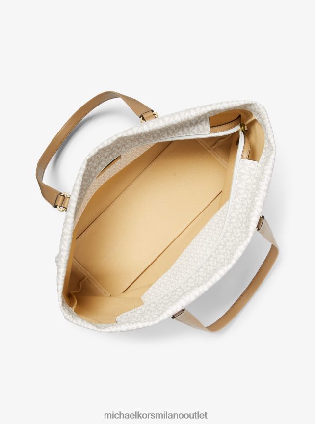 Michael Kors borsa tote grande con logo slater donne cammello P06L0L1078 Accessori