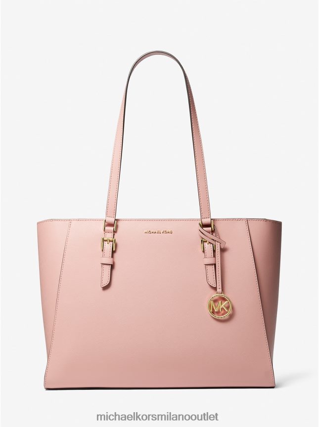 Michael Kors borsa tote sally grande 2 in 1 in pelle saffiano e logo donne rosa P06L0L1118 Accessori