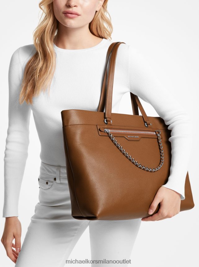 Michael Kors borsa tote slater grande in pelle martellata donne bagaglio P06L0L1077 Accessori