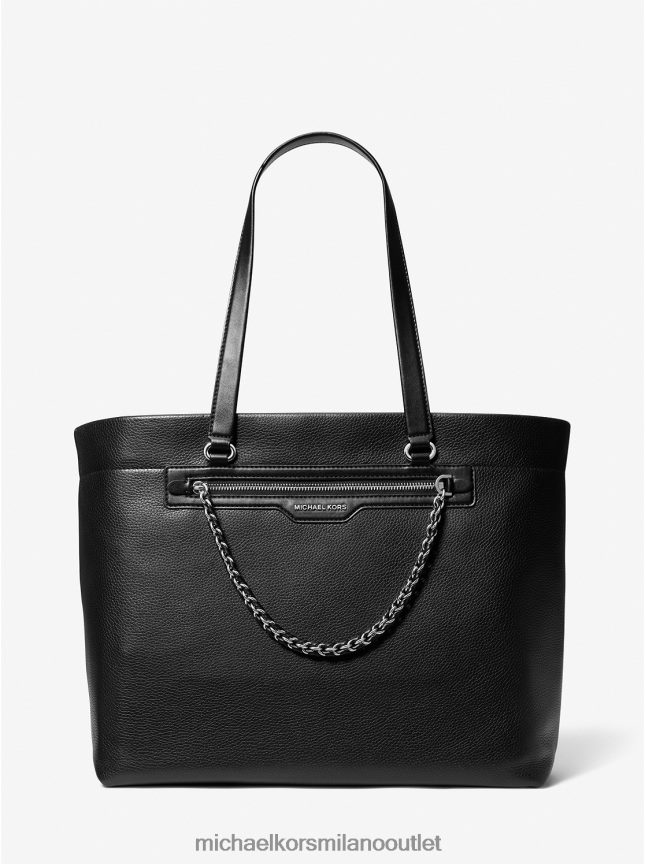 Michael Kors borsa tote slater grande in pelle martellata donne nero P06L0L1079 Accessori