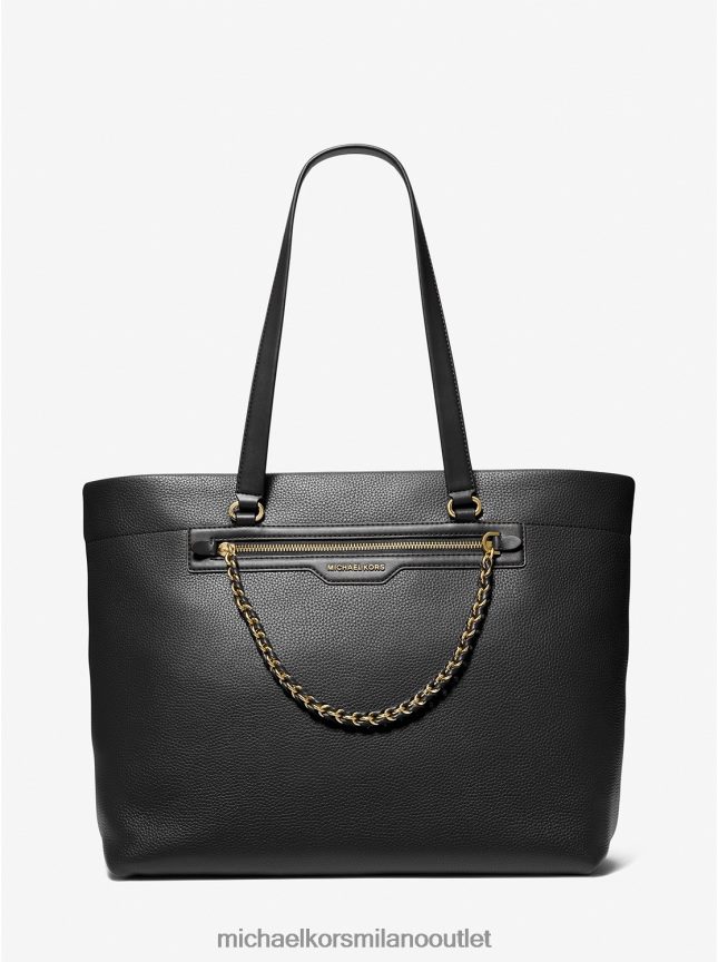 Michael Kors borsa tote slater grande in pelle martellata donne nero P06L0L1082 Accessori