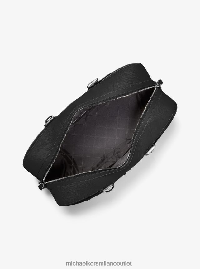 Michael Kors Borsa da viaggio Hudson in pelle martellata donne nero P06L0L1565 Accessori
